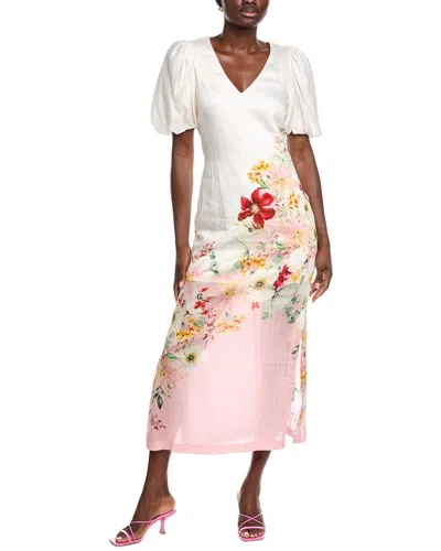 Taylor Printed Maxi Dress In White