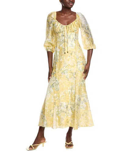 Taylor Printed Maxi Dress In Yellow
