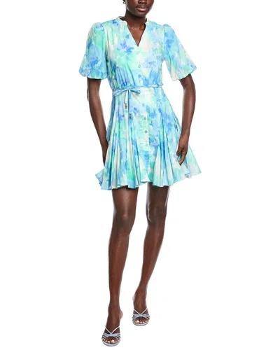 Taylor Printed Mini Dress In Blue