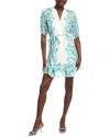 Taylor Printed Mini Dress In Green