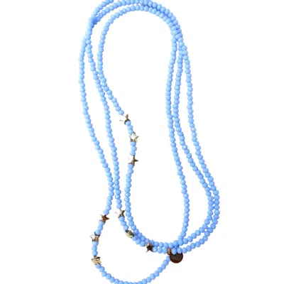Taylor Reese Women's Gold / Blue The Light Blue All Star Multi-way Necklace