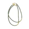 Taylor Reese Women's Gold / Green Generations Turquoise Pearl Necklace In Multi