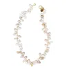 Taylor Reese Women's Gold / White Freshwater Potato Pearl Necklace In Multi