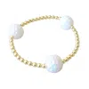 Taylor Reese Women's Gold / White Golf Goldie Bracelet In Multi