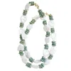 Taylor Reese Women's Green Baroque Coin Pearl + Ghanan Fused Glass Necklace In Green