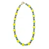 Taylor Reese Women's Green / Blue / Yellow Howlite + Neon Beaded Necklace In Multi