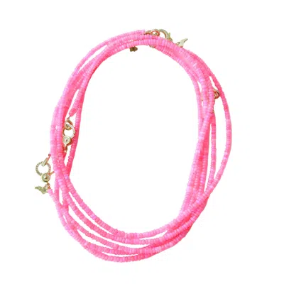 Taylor Reese Women's Neon Pink Fire Opal Necklace