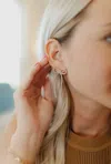 Taylor Shaye Lina Bow Drops In Cz In Multi