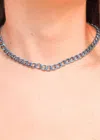 Taylor Shaye Women's Ayla Metallic Choker Necklace In Blue In Blue