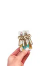 Taylor Shaye Women's Beaded Bow Drop Earrings In White In White