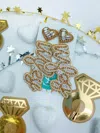 Taylor Shaye Women's Beaded Wifey Drop Earring In Gold In Gold