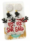 Taylor Shaye Women's Frosty Beaded Drop Earrings In White In White