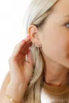 Taylor Shaye Women's Lina Bow Drop Earrings In Crystal In Gold