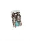 Taylor Shaye Women's Stud Chain Drop Earrings In Black In Black