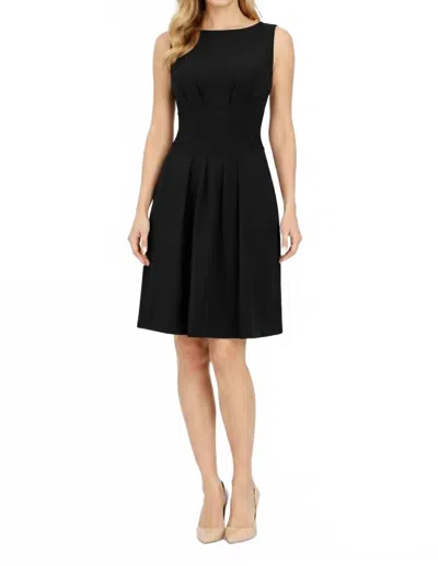 Taylor Sleeveless A-line Day Dress In Black