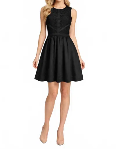 Taylor Sleeveless A-line Party Dress In Black