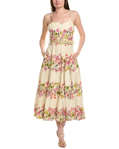 Taylor Sleeveless Linen-blend Maxi Dress In Multi