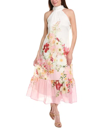 Taylor Sleeveless Linen-blend Maxi Dress In Multi