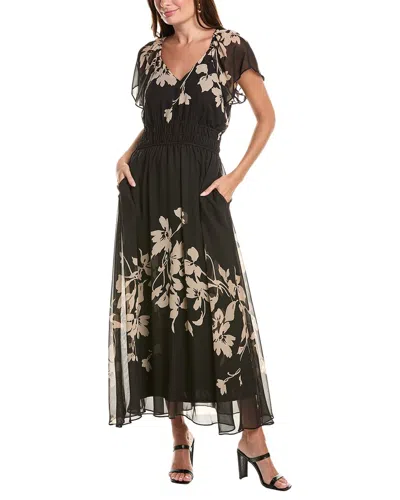 Taylor Sleeveless Midi Dress In Black