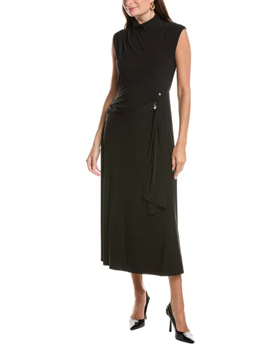 Taylor Sleeveless Midi Dress In Black