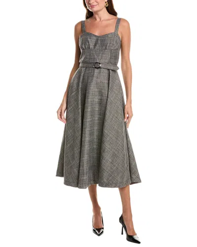 Taylor Sleeveless Midi Dress In Gray
