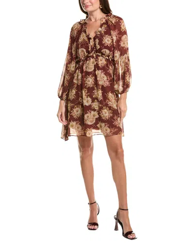 Taylor Sleeveless Mini Dress In Brown