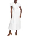 Taylor Solid Maxi Dress In White