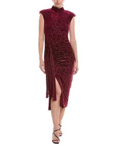 Taylor Solid Midi Dress In Animal Print