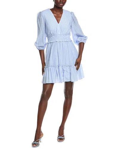 Taylor Solid Mini Dress In Blue