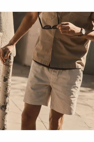 Taylor Stitch Après Front Slash Short In Aged Stone In Multi