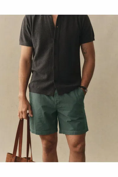Taylor Stitch Après Front Slash Short In Organic Deep Sea In Multi