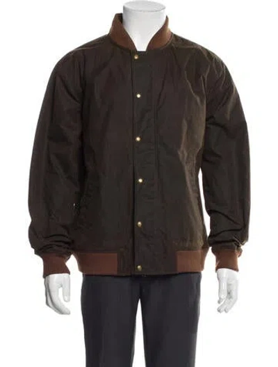 Pre-owned Taylor Stitch Bomber Jacket In Brown