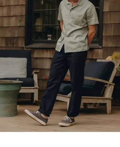 Taylor Stitch Breakwater Straight Leg Pant In Rinsed Indigo Ripstop In Multi