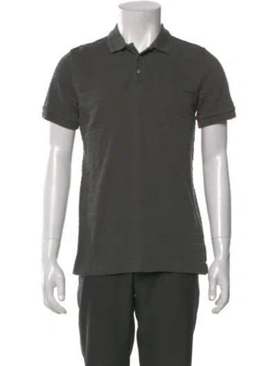 Pre-owned Taylor Stitch Collar Short Sleeve Polo Shirt In Gray