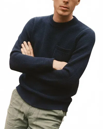 Taylor Stitch Crawford Crew Sweater In Navy In Blue
