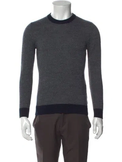 Pre-owned Taylor Stitch Crew Neck Long Sleeve Pullover In Blue