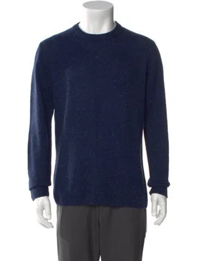 Pre-owned Taylor Stitch Crew Neck Long Sleeve Pullover In Blue