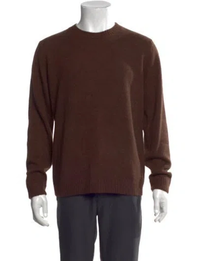 Pre-owned Taylor Stitch Crew Neck Long Sleeve Pullover In Brown