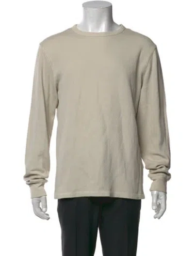 Pre-owned Taylor Stitch Crew Neck Long Sleeve T-shirt In Neutrals