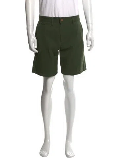 Pre-owned Taylor Stitch Flat Front Shorts In Green