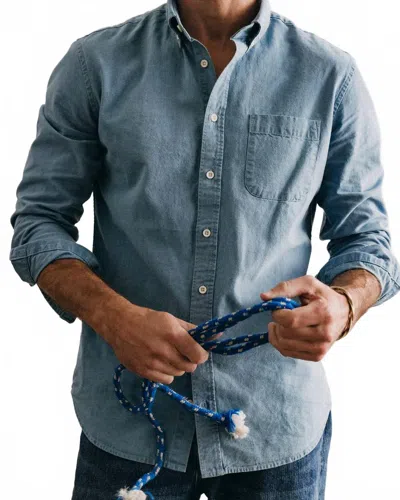 Taylor Stitch Jack Button Down Shirt In Washed Indigo In Multi