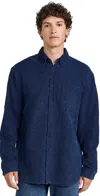 Taylor Stitch Jack Waffle Indigo Shirt Indigo Waffle In Indigo Waffle