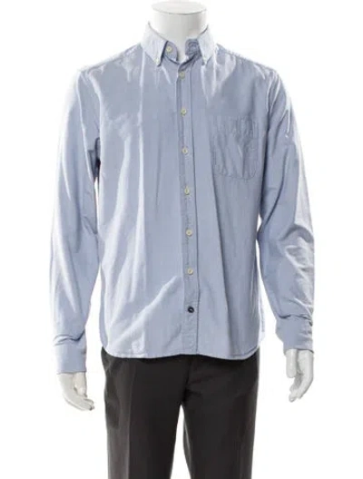 Pre-owned Taylor Stitch Long Sleeve Denim Shirt In Blue