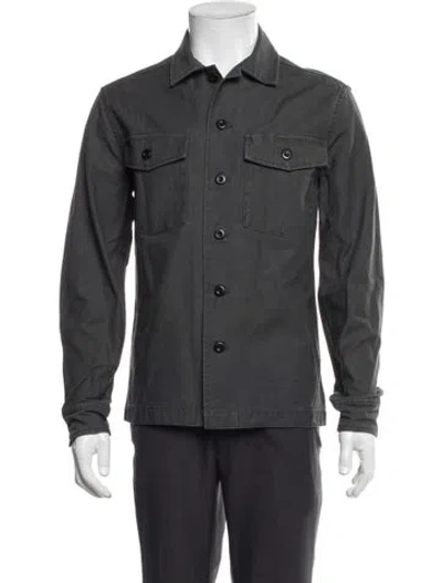 Pre-owned Taylor Stitch Long Sleeve Denim Shirt In Gray