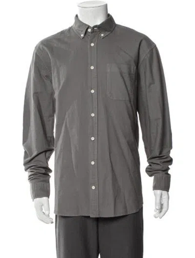 Pre-owned Taylor Stitch Long Sleeve Denim Shirt In Gray