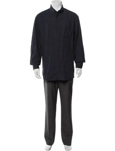 Pre-owned Taylor Stitch Long Sleeve Dress Shirt In Blue