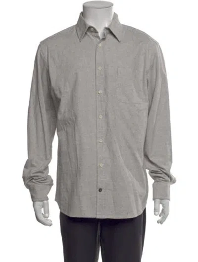 Pre-owned Taylor Stitch Long Sleeve Dress Shirt In Gray