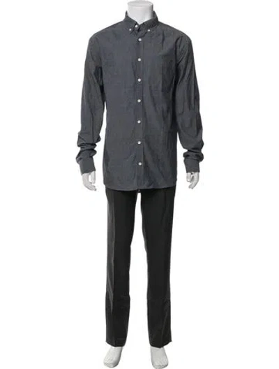 Pre-owned Taylor Stitch Long Sleeve Dress Shirt In Gray