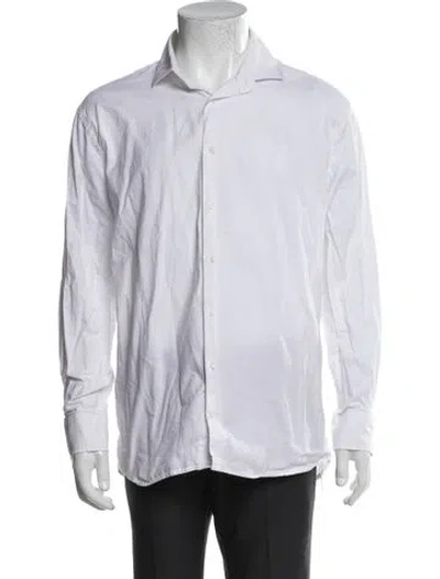 Pre-owned Taylor Stitch Long Sleeve Dress Shirt In White