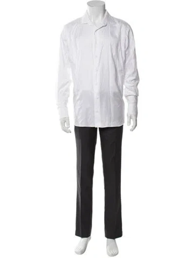 Pre-owned Taylor Stitch Long Sleeve Dress Shirt In White
